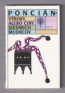 Poncián - Výroky alebo činy siedmich mudrcov 